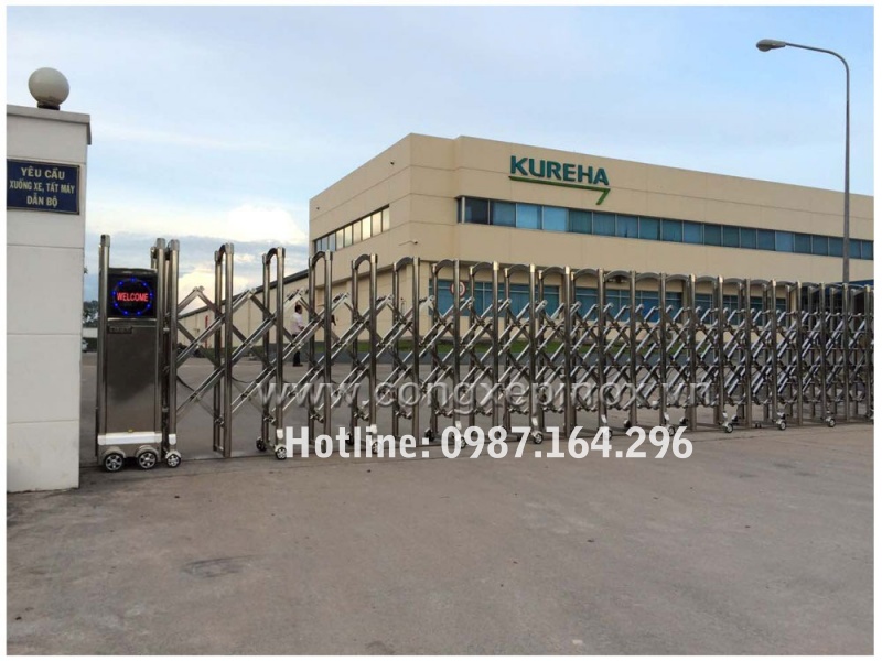 An Thịnh Phát - Đơn vị phân phối, lắp đặt cổng xếp inox chạy điện chất lượng hàng đầu